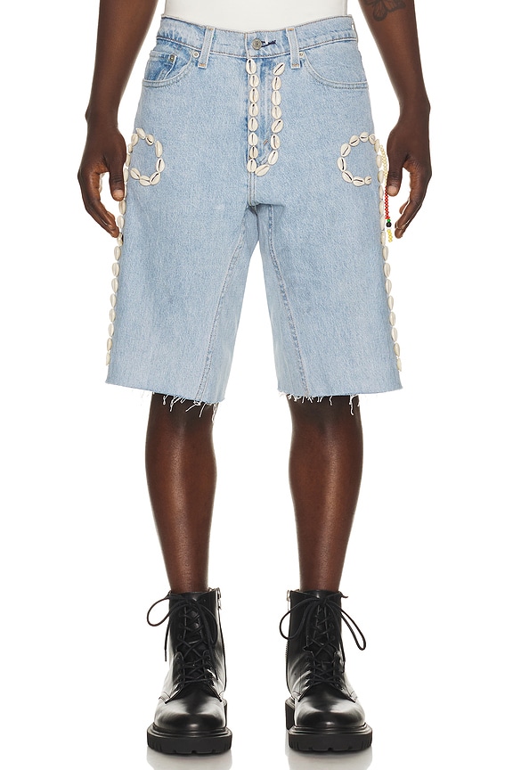 view 1 of 6 Cowrie Shell Denim Shorts in Denim