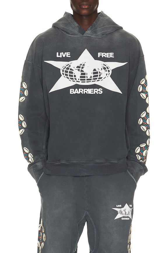 view 1 of 4 Cowrie Shell Hoodie in Vintage Black