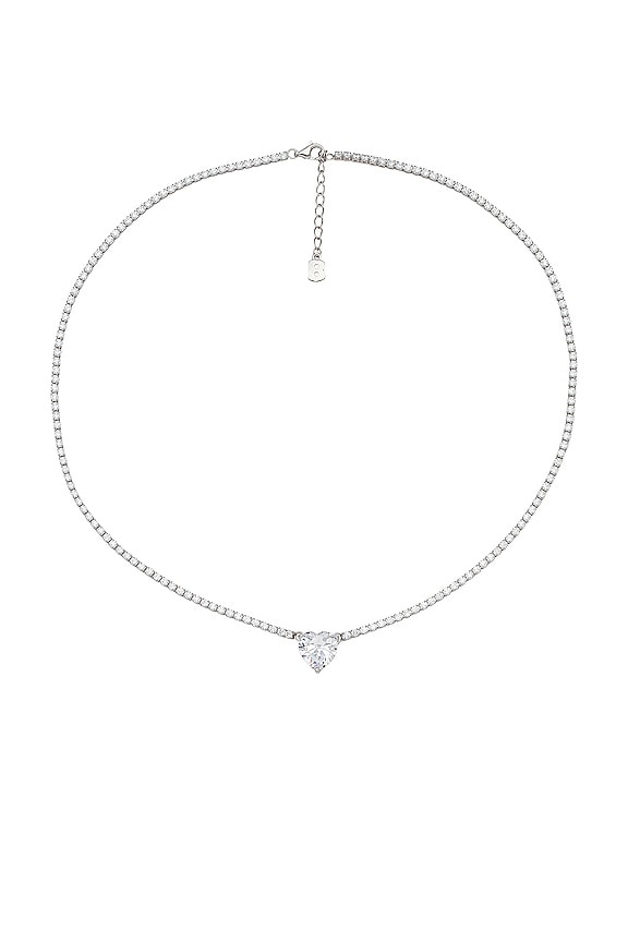 BONBONWHIMS Gumdrop Tennis Necklace in Silver | REVOLVE