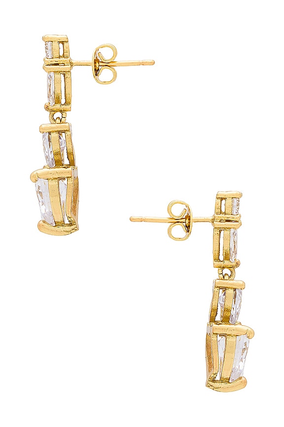 view 2 of 2 BOUCLES D'OREILLES PENDANTES HEART TO HEART in Clear