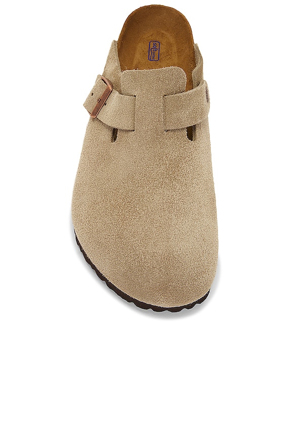 BIRKENSTOCK Boston Soft Footbed in Taupe | REVOLVE