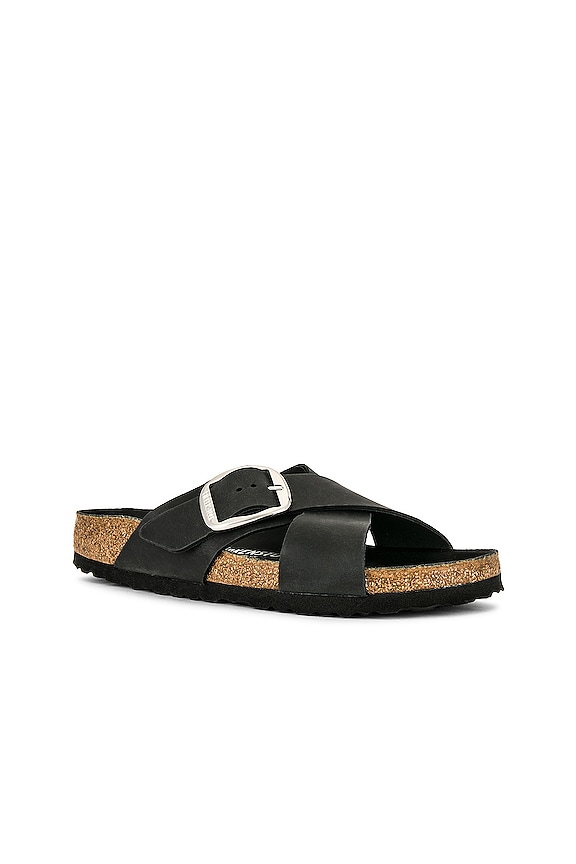 view 2 of 5 Siena Big Buckle Sandal in Black