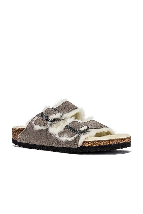 view 2 of 5 CHAUSSURES ARIZONA SHEARLING in Stone Coin Natural