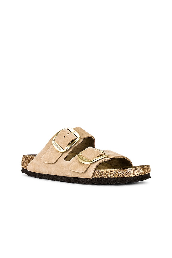 view 2 of 5 Arizona Big Buckle Sandal in Sandcastle Nubuck
