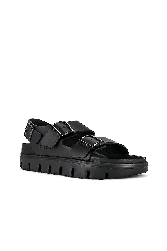 view 2 of 5 MILANO EXQUISITE CHUNKY サンダル in Black Leather