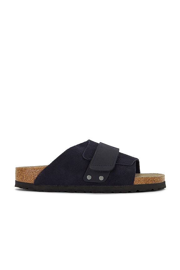 Birkenstock Kyoto Suede Leather/Birko-Flor Midnight Sandals