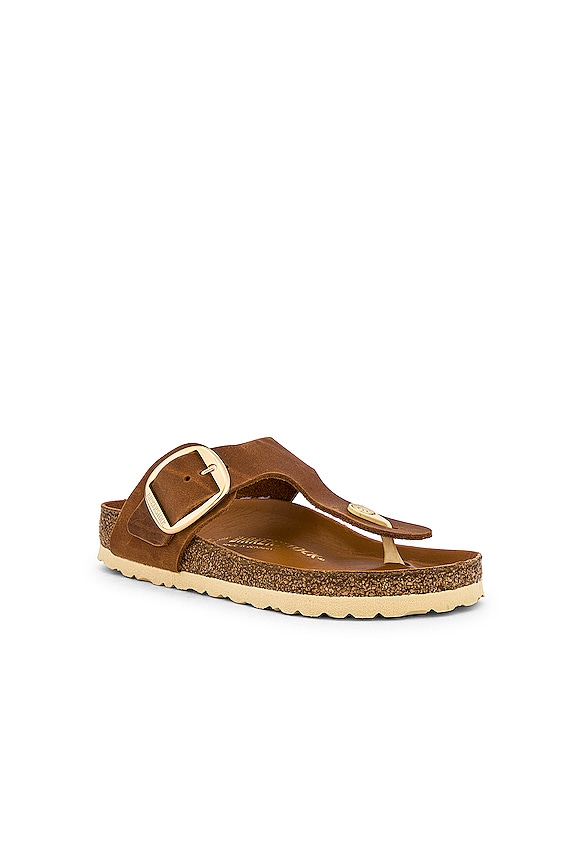 view 2 of 5 Gizeh Big Buckle Sandal in Cognac
