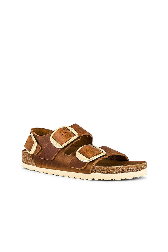 view 2 of 5 Milano Big Buckle Sandal in Cognac