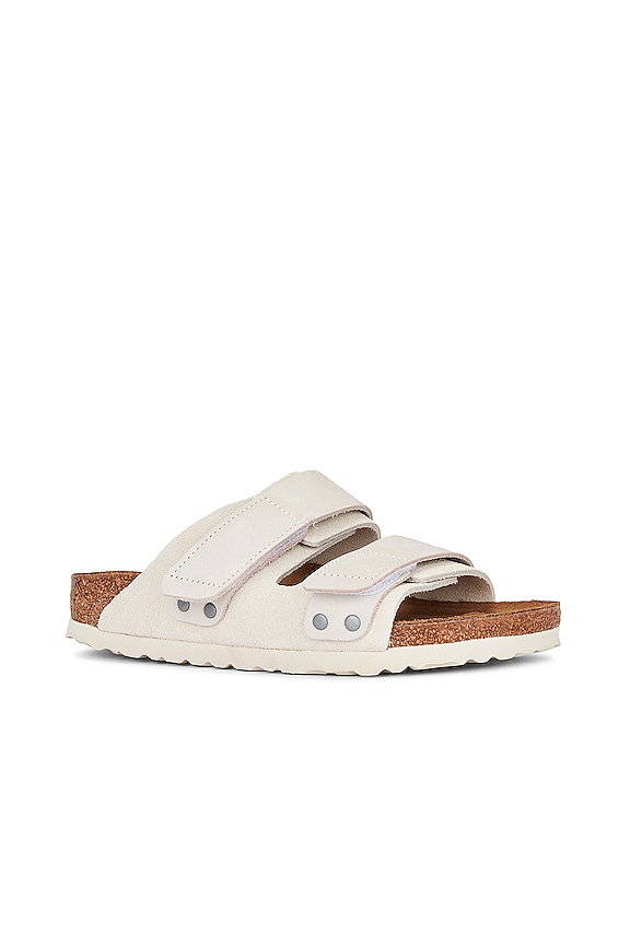 view 2 of 5 SANDALIA UJI in Antique White Suede & Nubuck