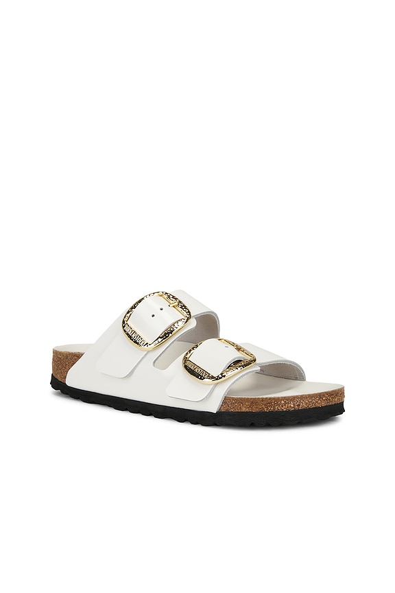 view 2 of 5 Arizona Hammered Big Buckle Sandal in Antique White