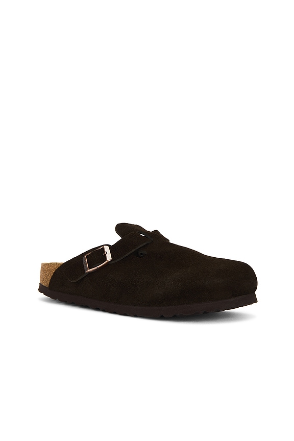 view 2 of 5 Boston Soft Footbed Clog in Mocha Suede