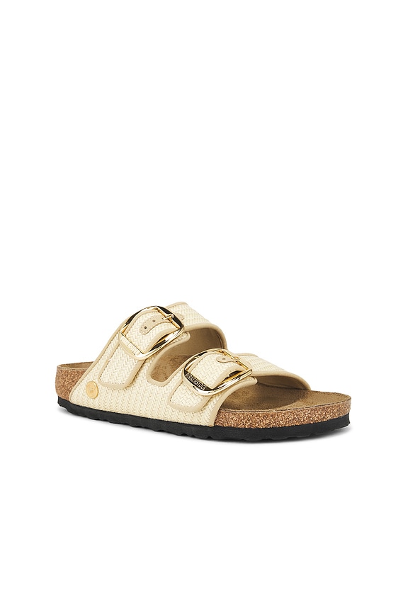 view 2 of 5 Arizona Big Buckle Sandal in Raffia Natural