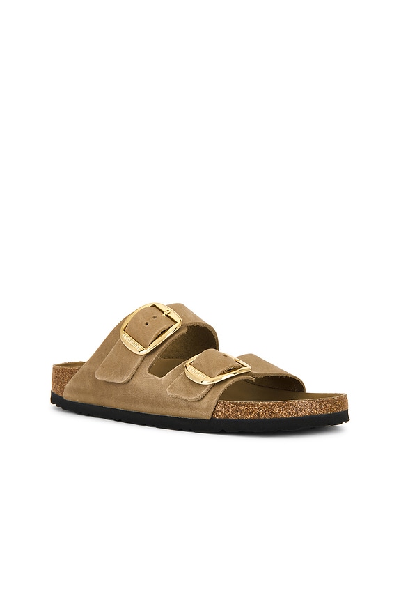 view 2 of 5 Arizona Big Buckle Sandal in Tobacco Brown