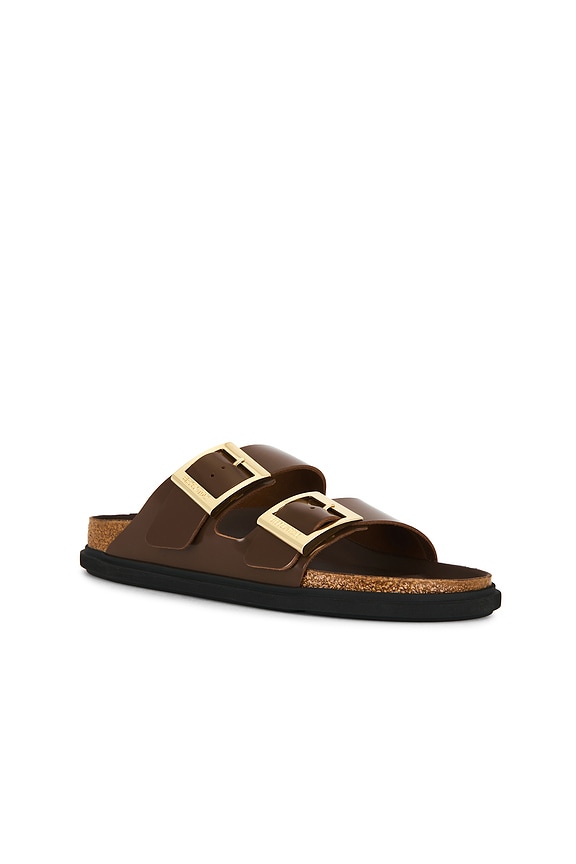 view 2 of 5 SANDALES ARIZONA DROPLET BUCKLE HIGH SHINE in Carafe