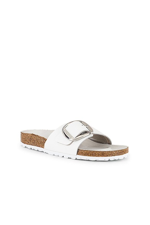 view 2 of 5 Madrid Big Buckle Sandal in White