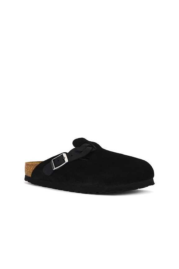 view 2 of 5 Boston Braid Clog in Black Suede