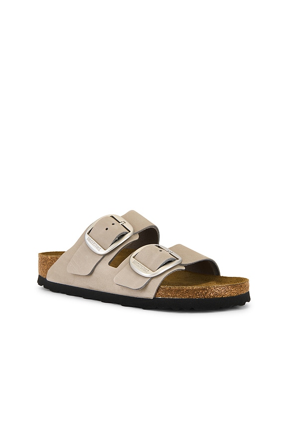 view 2 of 5 Arizona Big Buckle Sandal in Stone Coin Nubuck