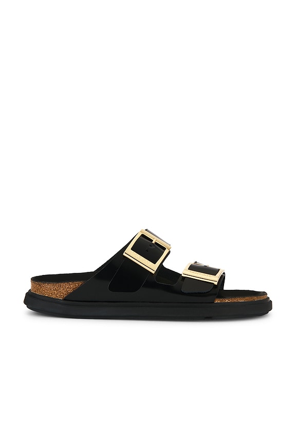view 1 of 5 Arizona Droplet Buckle Sandal in Black