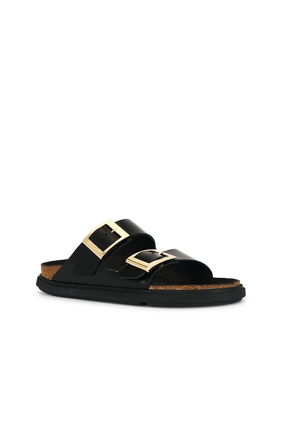 view 2 of 5 Arizona Droplet Buckle Sandal in Black