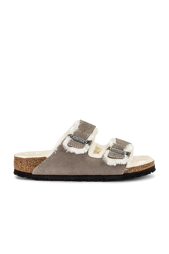 view 1 of 5 Arizona Shearling Sandal in Stone Coin