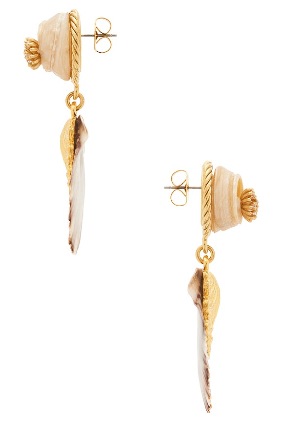 view 2 of 2 Oceana Earrings in Shell & Gold