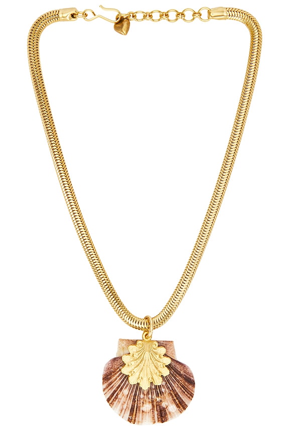 view 1 of 3 COLLAR COLGANTE OCEANA in Gold & Shell