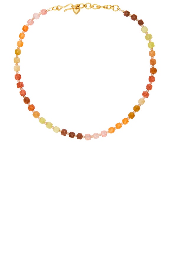 view 1 of 2 COLLIER AVEC PERLES SUMMER in Orange Multi