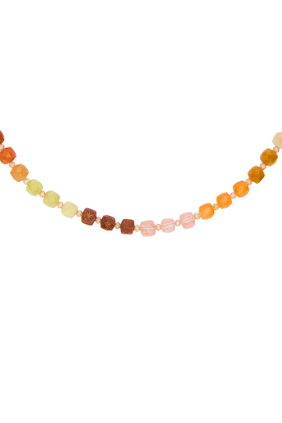 view 2 of 2 COLLIER AVEC PERLES SUMMER in Orange Multi