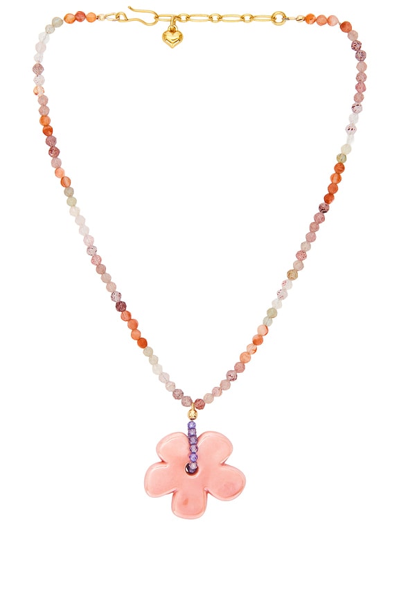 view 1 of 2 SAUTOIR PENDENTIF GROOVY in Pink Multi