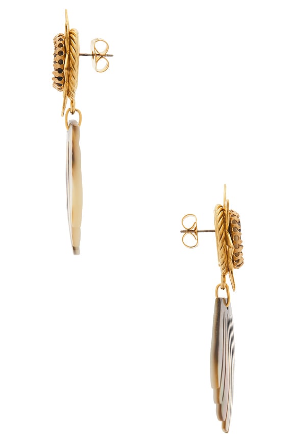 view 2 of 2 BOUCLES D'OREILLES PENDANTES MOONSHINE in Blacklip Shell