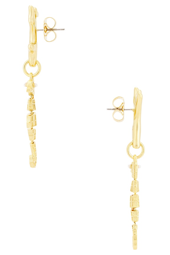 view 2 of 2 BOUCLES D'OREILLES PENDANTES TIDAL in Gold