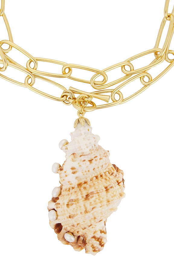 view 2 of 3 SAUTOIR PENDENTIF AUGUSTA in Gold/Shell