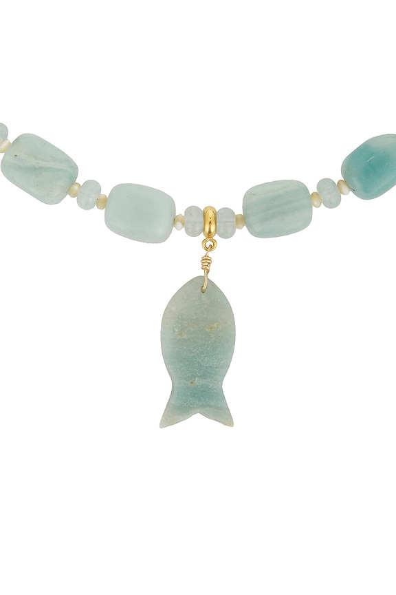 view 2 of 3 Portofino Necklace in Teal Agate