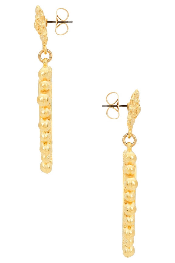 view 2 of 4 PENDIENTES HEART OF GOLD in Gold