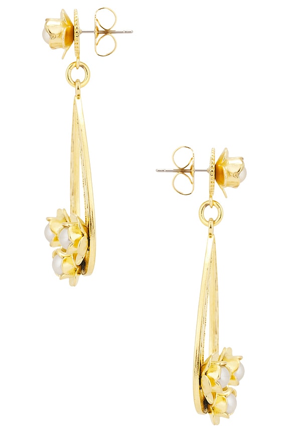 view 2 of 2 Paisley Earrings in Gold