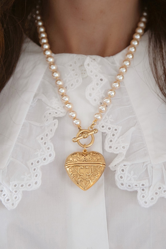 view 2 of 3 Felicity Necklace in Gold