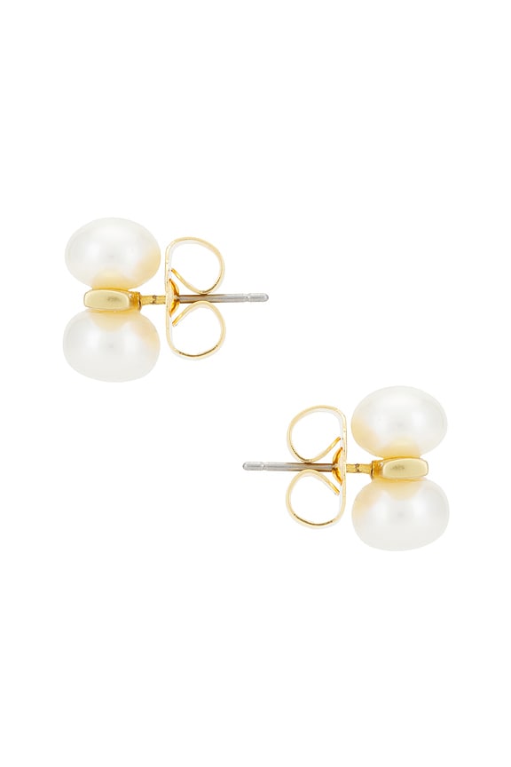 view 2 of 3 Mallow Studs in Pearl