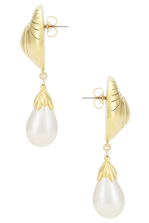 view 2 of 2 PENDIENTES GOLDEN TICKET in Gold