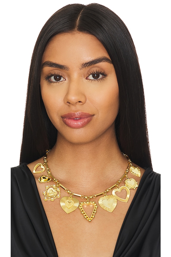 view 2 of 5 Queen Of Hearts Necklace in Gold
