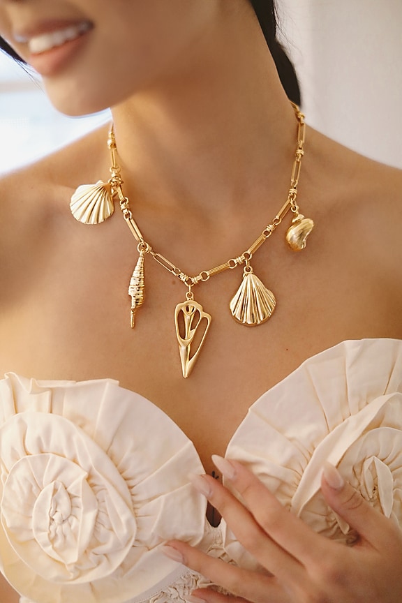 view 2 of 2 LA MER 참 목걸이 in Gold