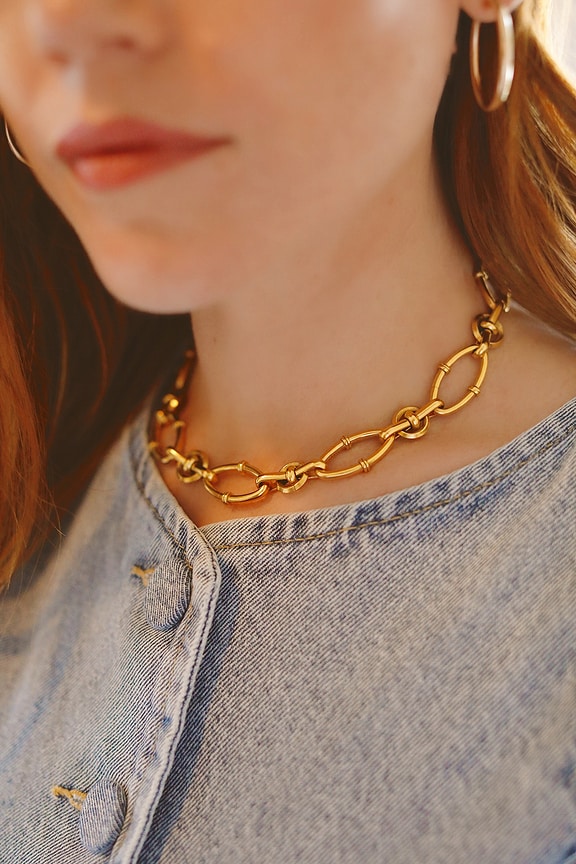 view 2 of 2 Noa Necklace in Gold