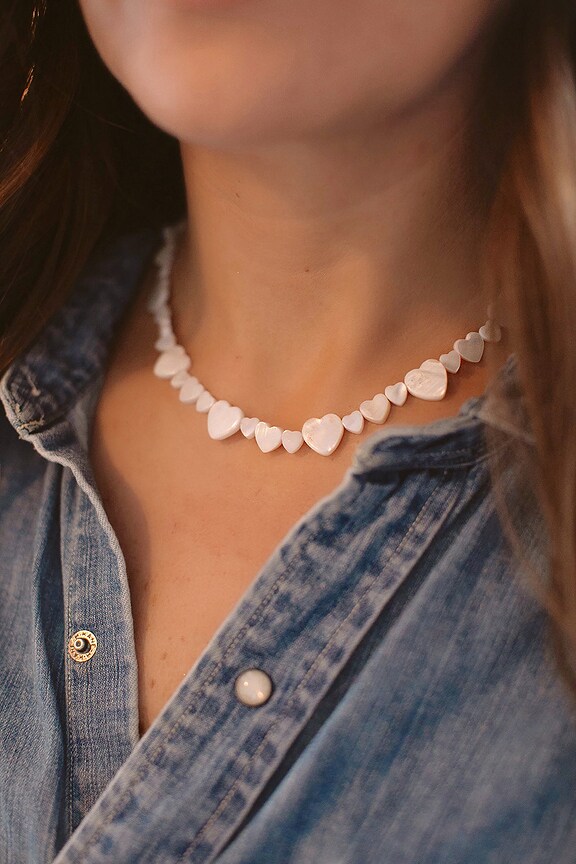 view 2 of 2 Everlasting Necklace in Pearl