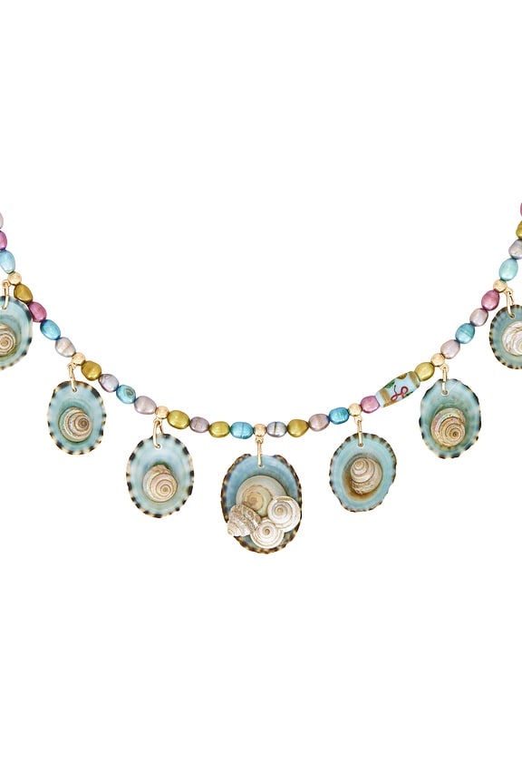 view 2 of 2 St. Tropez Necklace in Shell & Pearl Multi
