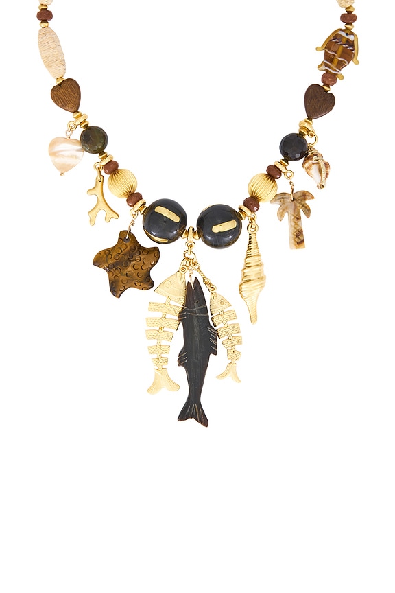 view 2 of 3 Fisherman Necklace in Neutral Multi