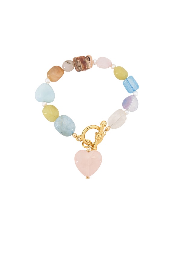 view 2 of 3 Brooke Bracelet in Pastel Gemstone Multi