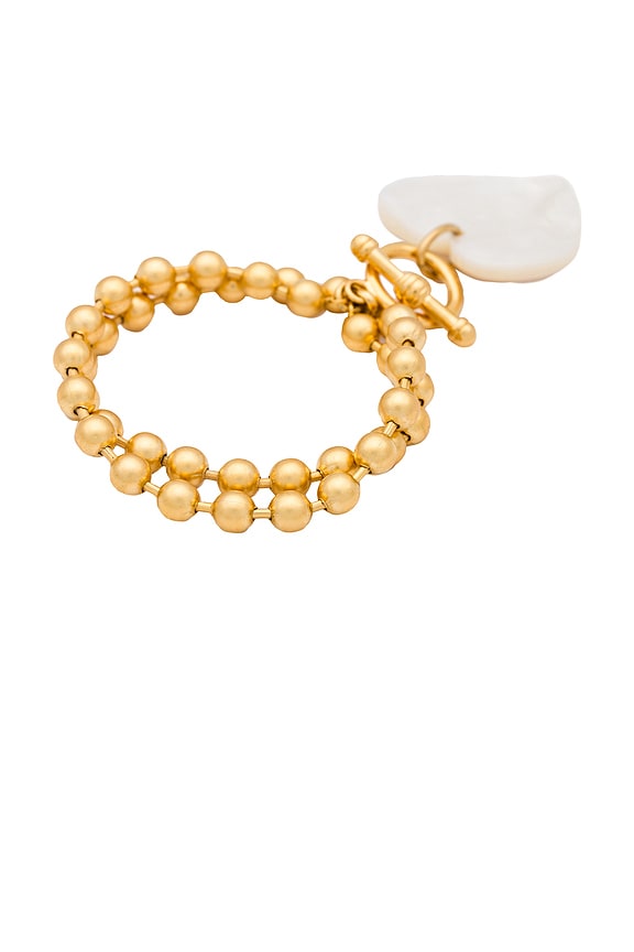 view 2 of 3 Heart On Your Sleeve Bracelet in Gold