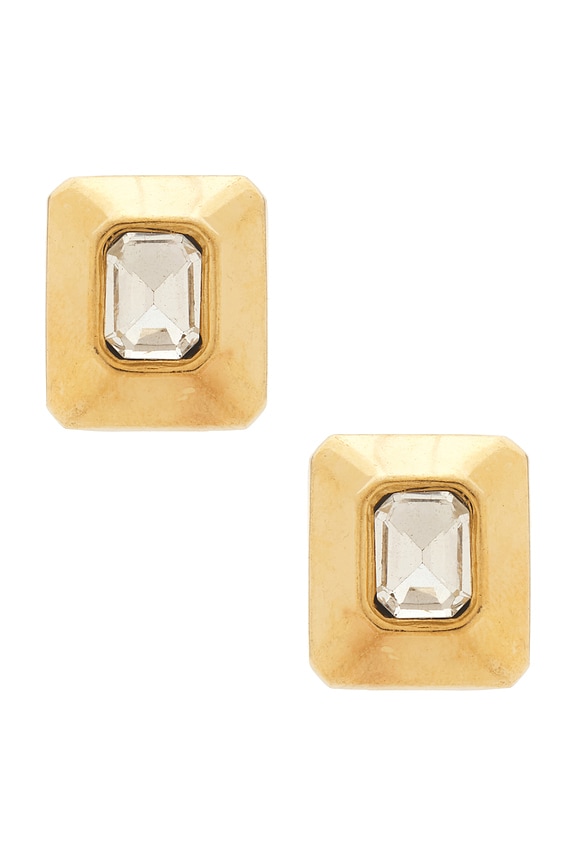 view 1 of 2 Heritage Earrings in Gold & Crystal