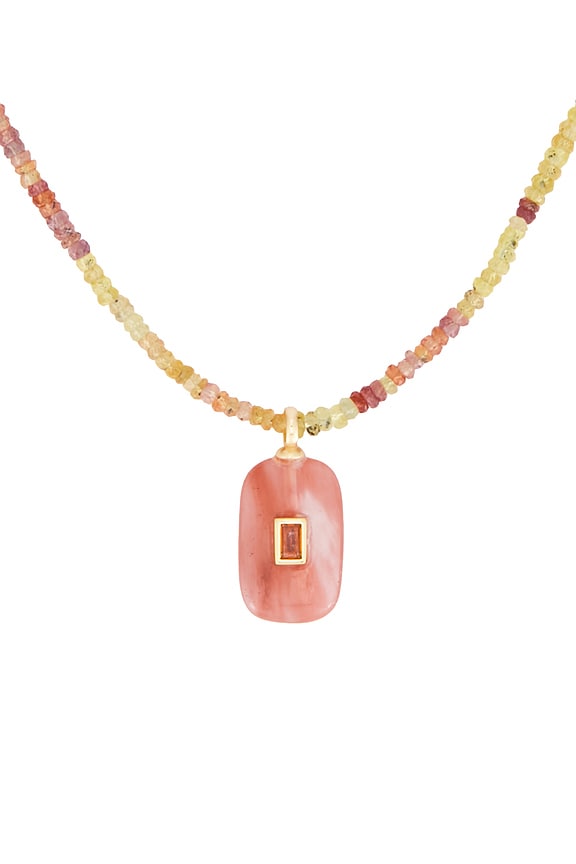 view 2 of 3 SAUTOIR PENDENTIF NOVEMBER in Yellow Sapphire Multi