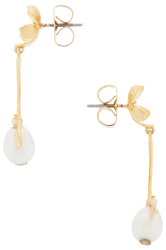 view 2 of 2 BOUCLES D'OREILLES PENDANTES MARYANNE in Gold