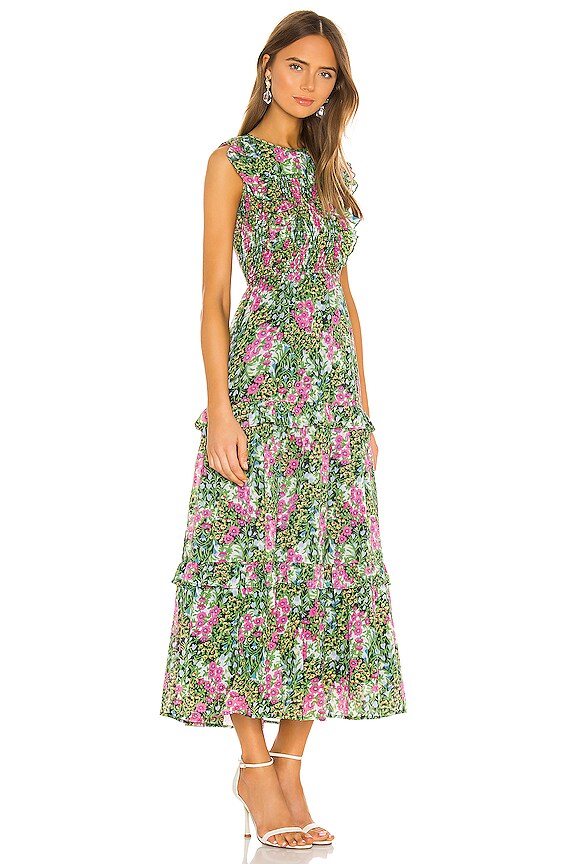 view 2 of 3 Iris Dress in Cottage Garden Black Multi